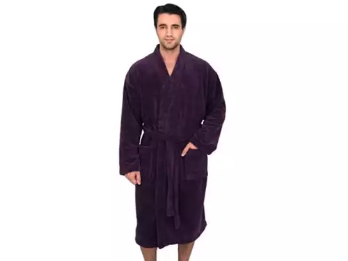 mens silk bathrobe